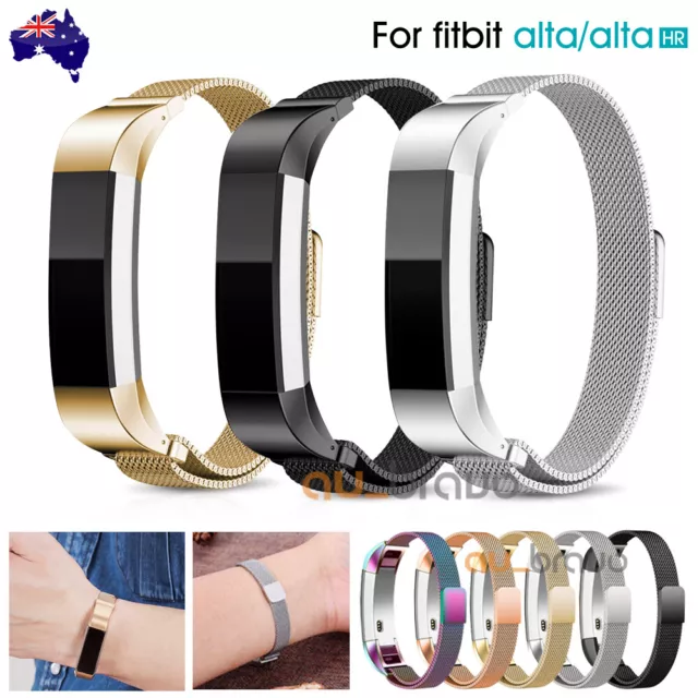 Stainless Steel Replacement Magnetic Spare Band Strap for Fitbit Alta / Alta HR