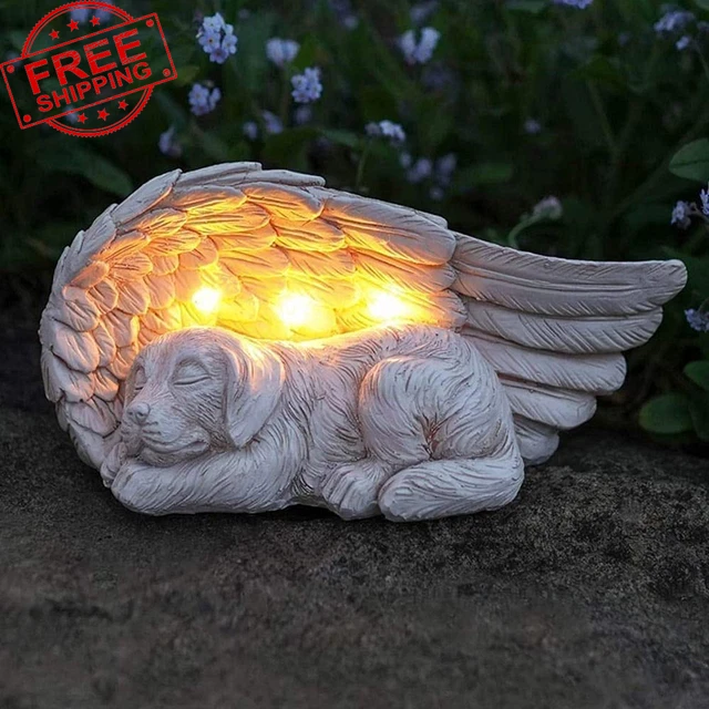 Dog Memorial Gifts - Forever My Guardian Angel Garden Solar Light