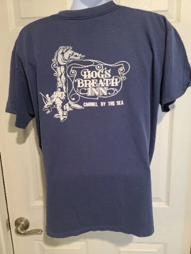 80's Hogs Breath Inn 2XL Blue SINGLE STITCH TSHIRT Carmel Monterey Calif. 80's Hogs Breath Inn 2XL Blue SINGLE STITCH TSHIRT Carmel Monterey Calif.