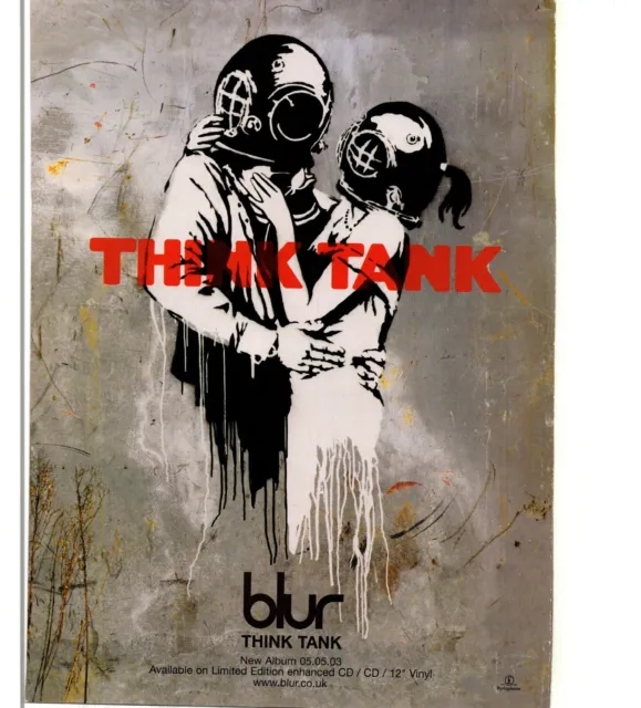 Ptp18 Magazin Werbung 11X8" Verschwommen: Think Tank Album