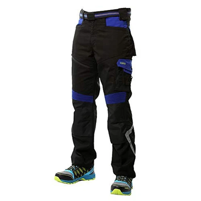 (TG. 34W / 34L) Goodyear GYPNT010_BKRY1_34 - Pantaloni da lavoro Flex Knee REG,