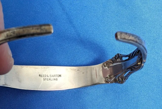 Reed & Barton vintage Sterling Silver spoon Cuff Bracelet