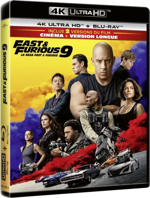 Fast And Furious 9 | Film 4K Ultra HD + BluRay Edition Limitée Boitier SteelBook