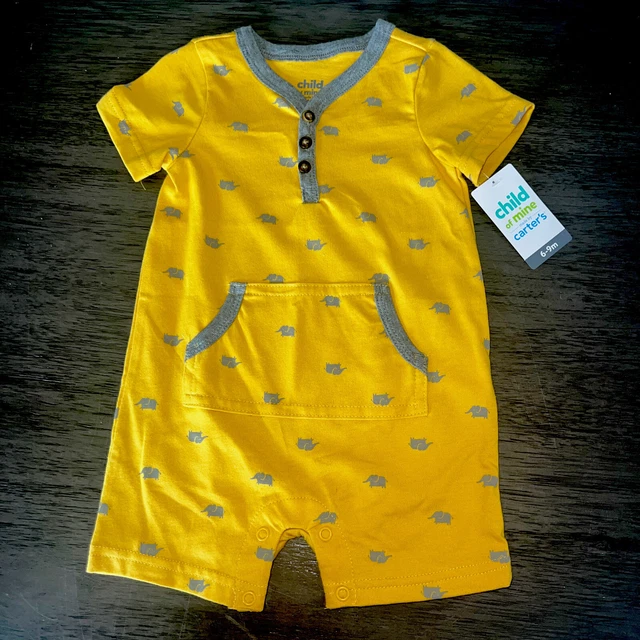 Child of Mine by Carter's Baby Boys' Elephant One Piece Romper 6-9 M