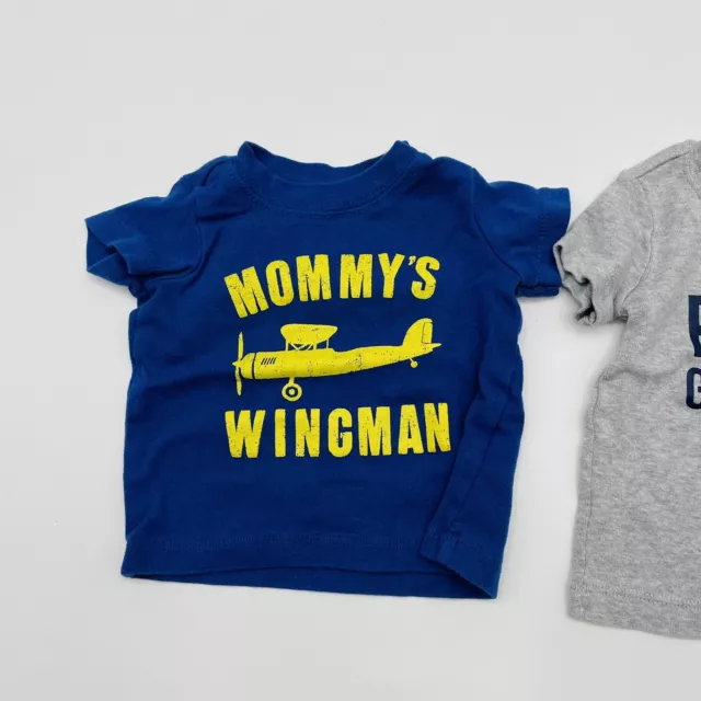 Carters Baby Infant Boys 3 Months 2 Piece Short Sleeve Graphic Tshirt Lot 1163 2