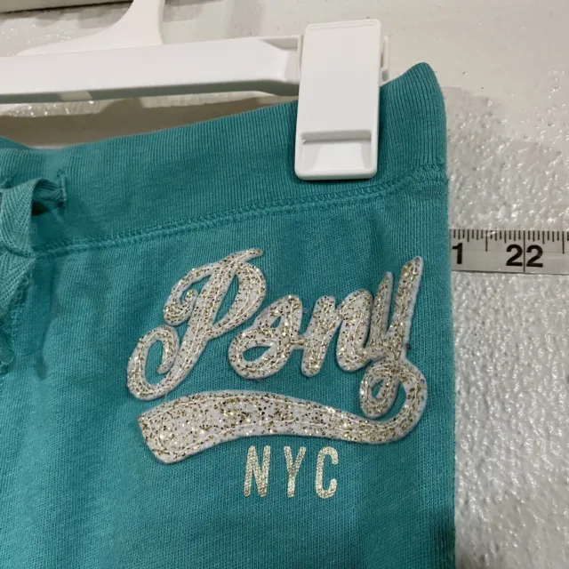 PS FROM AEROPOSTALE Girls Junior Sweatpants Joggers Teal Blue Size L 12 ...
