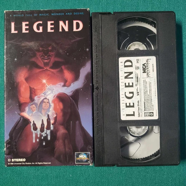 LEGEND VHS, 1986 Movie Video Tom Cruise Fantasy Adventure Billy Barty