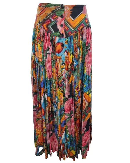 Vintage Phool V-Waist BOHO Maxi Broom skirt 1990's Medium
