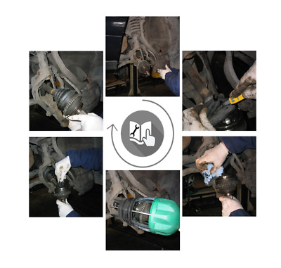 Outer/Inner Cv Joint Boot Kit-Driveshaft Boot Kit Gaiter (Stretch) For Audi 3