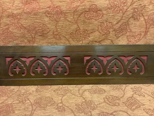 Fretwork Wooden Panel Gothic Reclaim Salvage Vintage Wall Art Up Cycle
