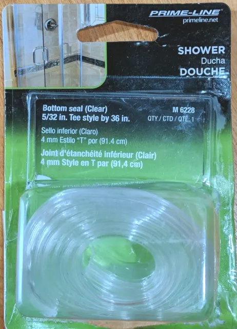 Prime Line M6228 3/4" Clear Vinyl Shower Door Bottom Sweep