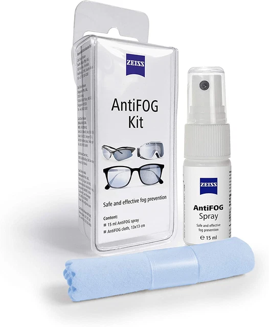 Kit antiniebla ZEISS, tratamiento de eliminación de niebla para gafas y gafas, prevención de niebla