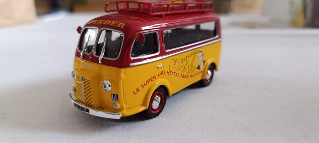 Verem 1/43 Scale Model Car 804 - Peugeot 305 Pinder Circus - Yellow/Red
