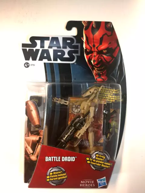 Hasbro Star Wars Movie Heroes Battle Droid 37751 #brandtoys