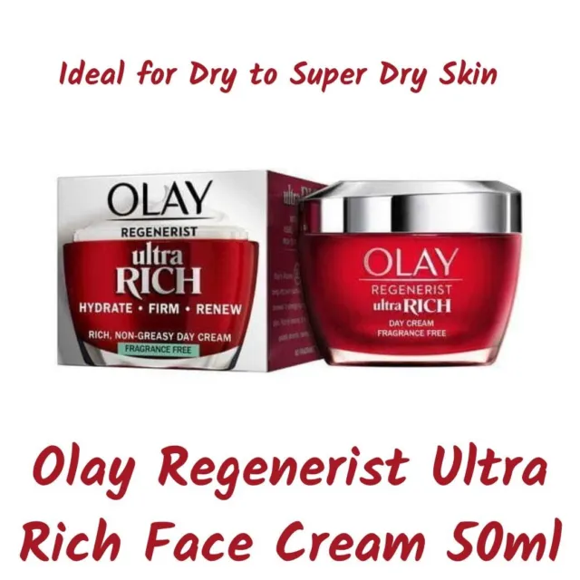 Olay Regenerist Ultra Rich Non-greasy Face Day Cream Fragrance Free 50ml