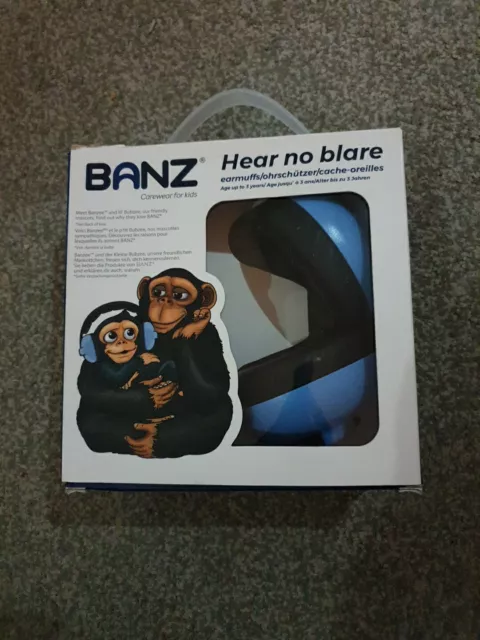 BANZ Hear No Blare Earmuffs [ Up To 3 Years ] Baby Ear Defenders