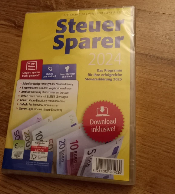 LIDL STEUERSPARER 2024 Steuersoftware für Steuererklärung 2023 *NEU&OVP