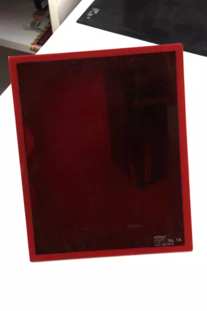 Filtro de luz de seguridad para cuarto oscuro Kodak No.1A - 8""x10"" rojo claro