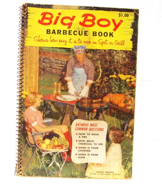 VINTAGE BIG BOY Barbecue Book Cook on Spit or Grill 1960 4.00 PicClick