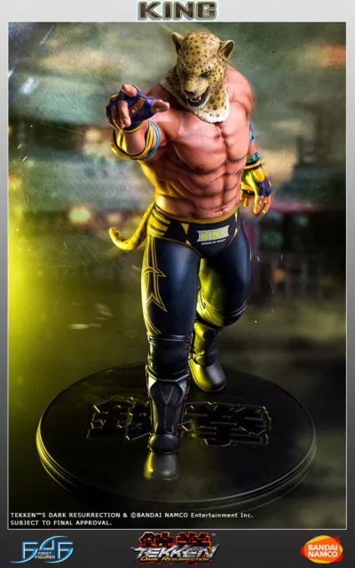 First4Figures Tekken 5 King II Dr Dark Resurrection Figurine comme Neuf En Boite