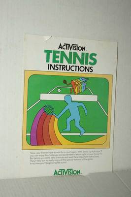 MANUALE ACTIVISION TENNIS INSTRUCTIONS USATO BUONO STATO ED INGLESE VBC 46712 