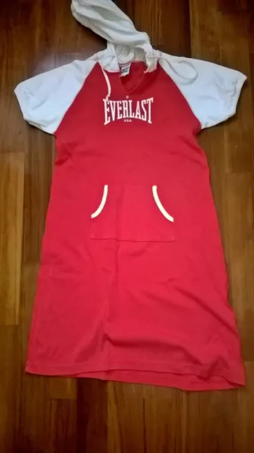 ABITO VESTITO estivo BAMBINA EVERLAST COL. ROSSO - vestibilità 10 anni - cotone