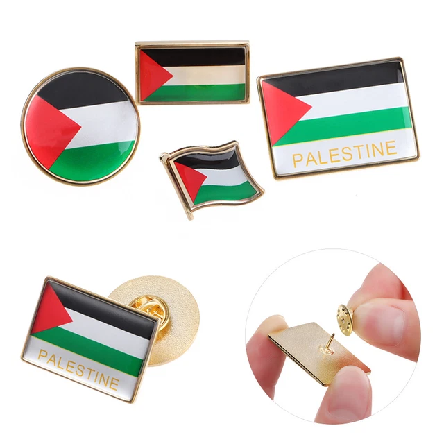 Palästina Pin Set - 4 Stück Emaille Flaggen Anstecker