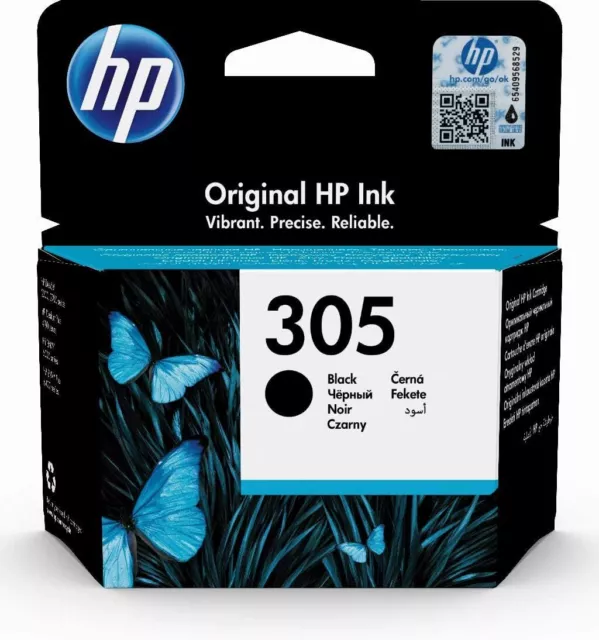 Genuine Original HP 305 Black Ink Cartridge 3YM61AE UUS Single Pack