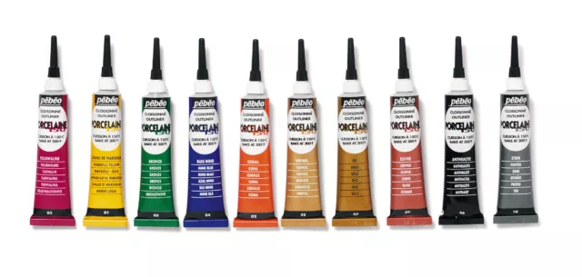 Pebeo PORZELLAN 150 3D Outliner Relieffarbe für Keramik 20ml