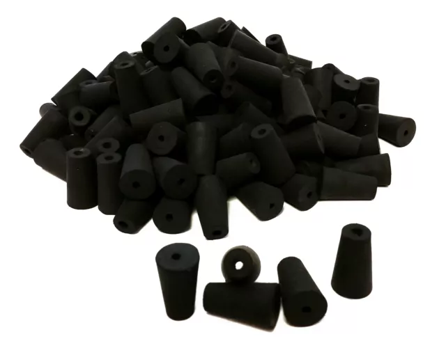 Rubber Stoppers, Size 000, 1-Hole. Pack 1-Pound.