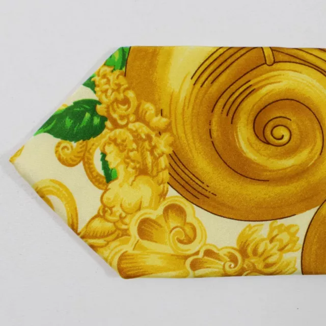 100% New VERSACE Silk Tie Sea & Baroque Design -Original Gift Box GENUINE 231190