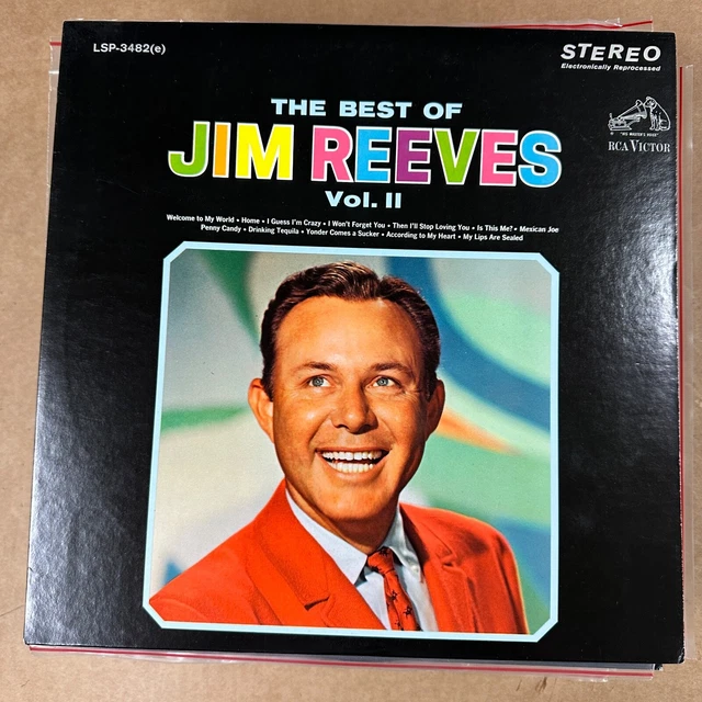Jim Reeves 2cd THE BEST OF Jim Reeves Vol. II disque vinyle Jim Reeves RCA Victor LSP ...