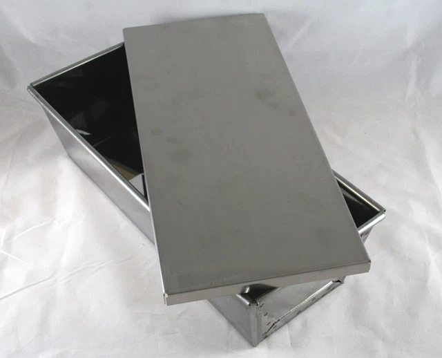 AXIM Brotbackform 1kg - Kastenform Mit Deckel, Antihaftbeschichtet, Für Perfektes Toastbrot