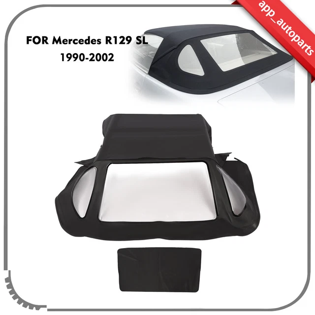 Convertible Soft Top Replacement For Mercedes R129 SL 90-02 Black Free Shipping