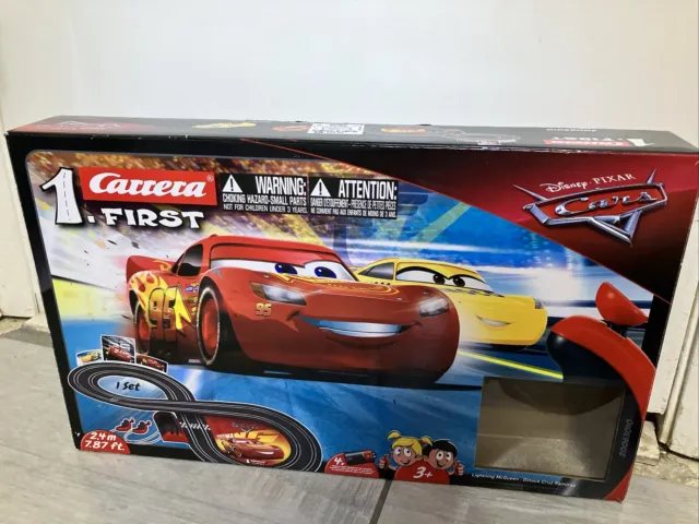 Carrera First Disney Pixar Cars Slot Car Race Track Only Preloved Open Box