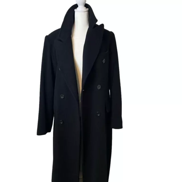 John Weitz Vintage 80s Cashmere Wool Blend Suit Coat Sz 16 Ankle Length Trench