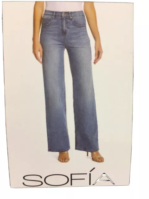 Sofia Jeans Women's Melisa Flare High Rise Coated Pants, 33.5