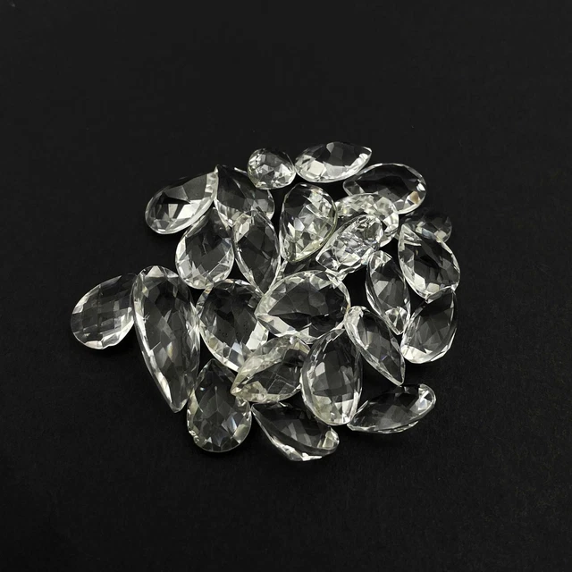 Lot 6 Pierres Simulées Lindenwold's – Ovales Lavande Et Bleu, CZ, États-Unis, Neuf