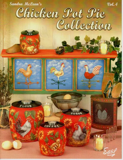 Colección Pastel de Pollo Vol 4 Sandra McLean Pintura Decorativa Libro Artesanal