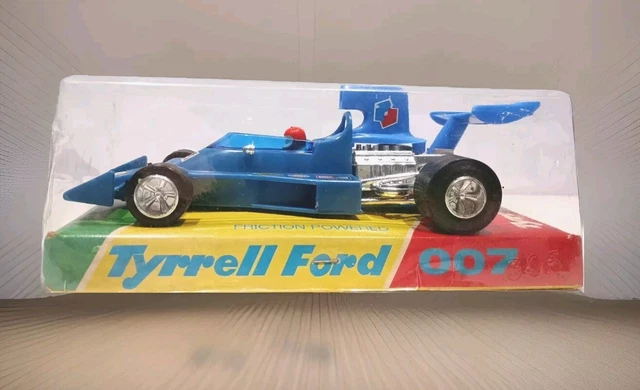 ROXY TOYS 70S Plastic ELF Tyrrell Ford 007 GP Racing Car Friction Drive ...