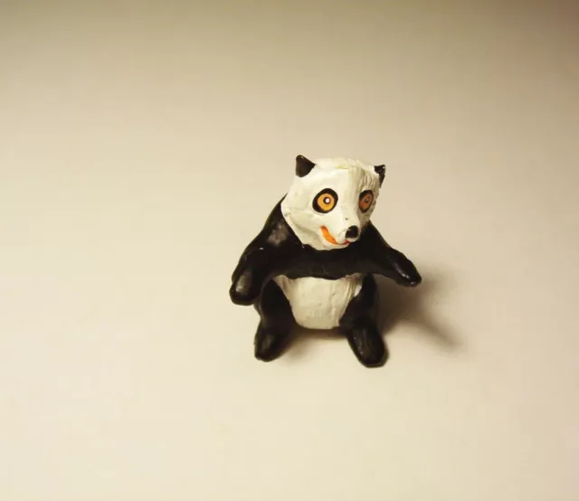 Vintage Panda Bear Miniature Figure Black White Pondace Safari Ltd