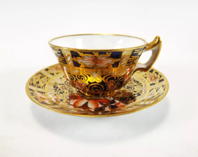 Antique Miniature Cup & Saucer / Royal Crown Derby / Imari Patt / 2451 R1263/7