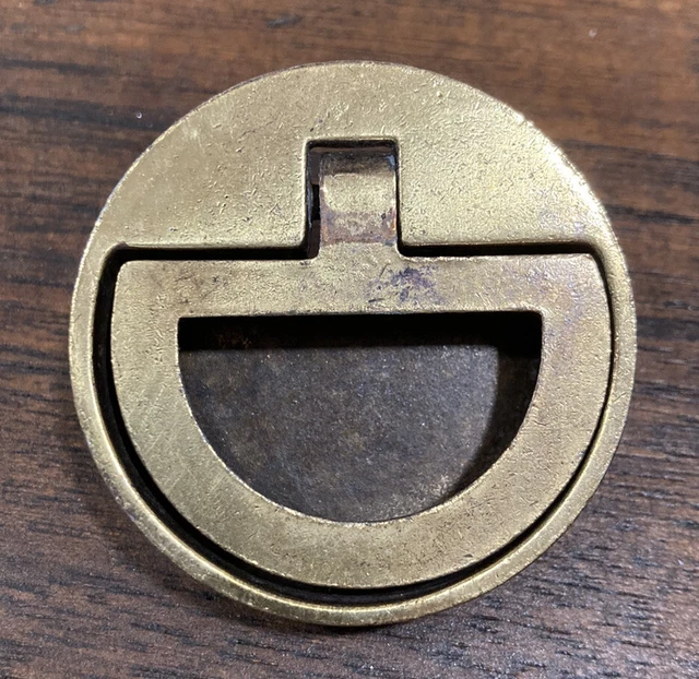 Drexel Accolade Hardware Round Brass Drawer Pull Handle Replacement Campaign VTG