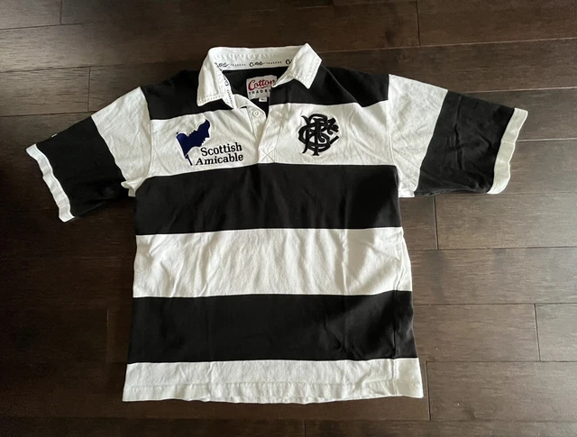 VINTAGE BARBARIANS COTTON OXFORD Rugby Shirt 90s Scottish Amicable Men ...