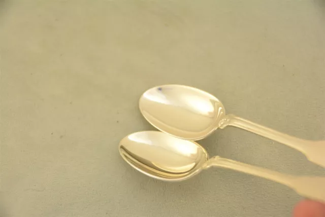2 Tiffany & Co. Shell & Thread Sterling Silver 5-7/8" Teaspoon, No Monogram 3