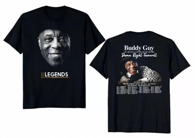 Buddy guy the legend - damn right 2023 tour unisex t-shirt size S-3XL