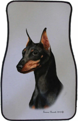 Black and Tan Miniature Pinscher Car Floor Mats Pair (TB) 36222