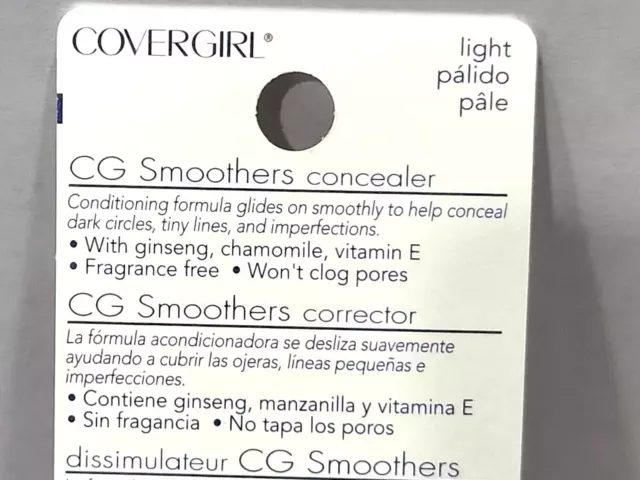 CoverGirl CG Smoothers Concealer, 710 Light, dark circles, fine lines 3