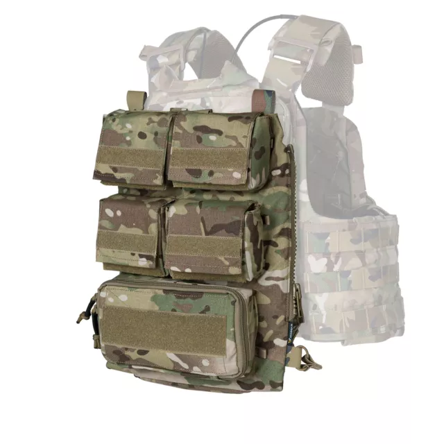 IDOGEAR Tactical Pouch Bag Zip On Panel W/ Mag Pouch Tactical Paintball Airsoft