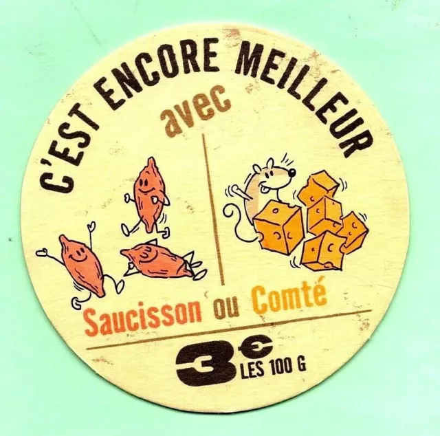 ancien sous-bock  C'EST ENCORE MEILLEUR coaster beermat bierdeckel